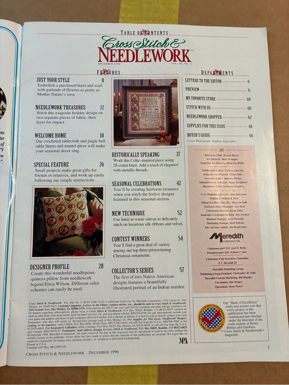 Christmas Needlework & Cross Stitch Holiday Craft Magazines 3 - Picture 6 of 13